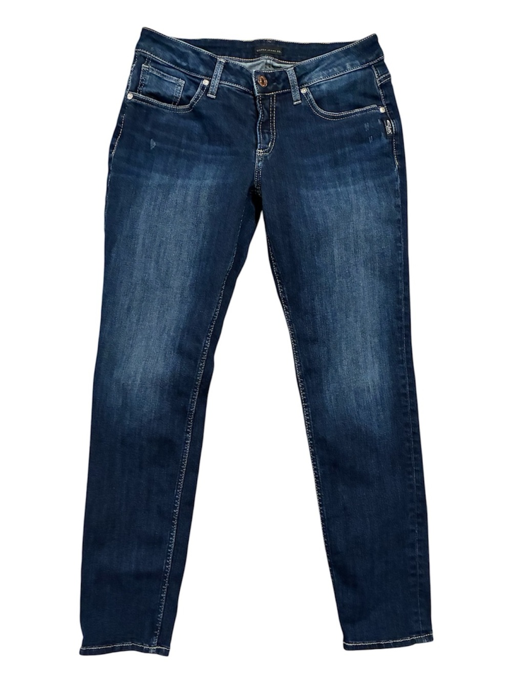 Silver Jeans Women’s 28 Blue Boyfriend LIKE NEW! - Picture 4 of 9